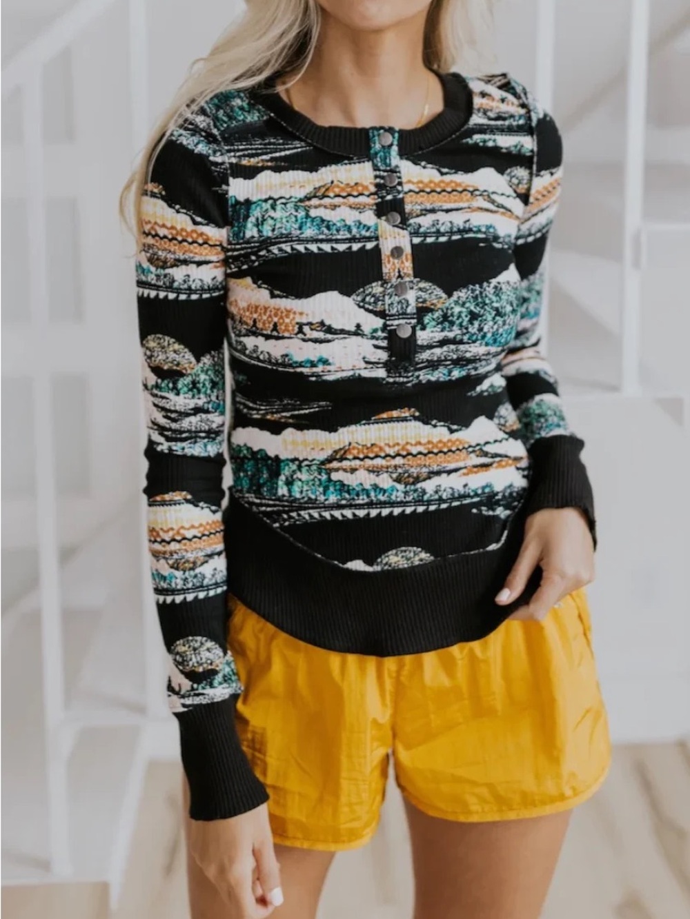 Free People Movement Rally Rib Long Sleeve Top - Picture 1 of 3